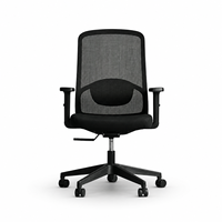 Chaise de bureau moderne de luxe ergonomique et confortable avec accoudoirs réglables, hauteur réglable, pivotante, en métal et en maille