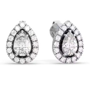 Nueva colección de pendientes de diamantes de oro rosa para mujer, fiesta de boda y ocasión de Festival, joyería fina, pendientes de diamantes - Product Image 5