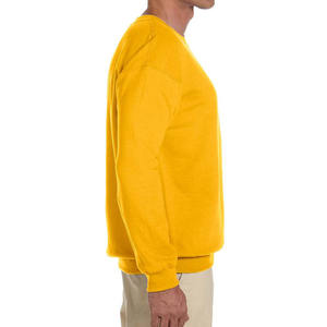 Fabricant de sweats à col rond 100% coton de couleur bleue respirante facile à porter avec sweat-shirt de conception d'impression personnalisée - Product Image 4