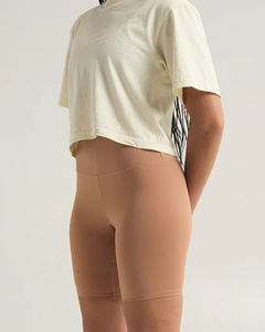 กางเกงขาสั้นรัดรูประบายอากาศยืดได้สำหรับผู้หญิงชุดออกกำลังกายไร้ตะเข็บควบคุมหน้าท้องแบบปรับแต่งได้ - Product Image 4