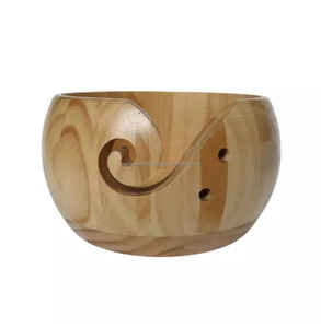 Handcrafted Solid Rosewood Yarn Bowl Wooden Knitting Crochet <b>Hooks</b> Polished Religious Christmas Decorative Gift Home Model Yarn - Product Image 4