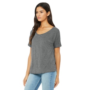 Mode Triblend femmes 8816 Bella + toile femmes Slouchy Tee mode Slouchy T-Shirt T-Shirt gris Slouchy T-Shirt respirant - Product Image 1