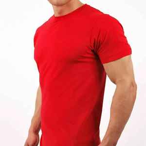 Vente en gros T-shirt d'entraînement de fitness pour hommes personnalisé Polyester coton tricoté vierge pour l'entraînement sportif - Product Image 4