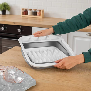 Supporto per utensili pieghevole per lavello cucina per piccole cucine e controsoffitti pieghevole <span class=keywords><strong>in</strong></span> PP