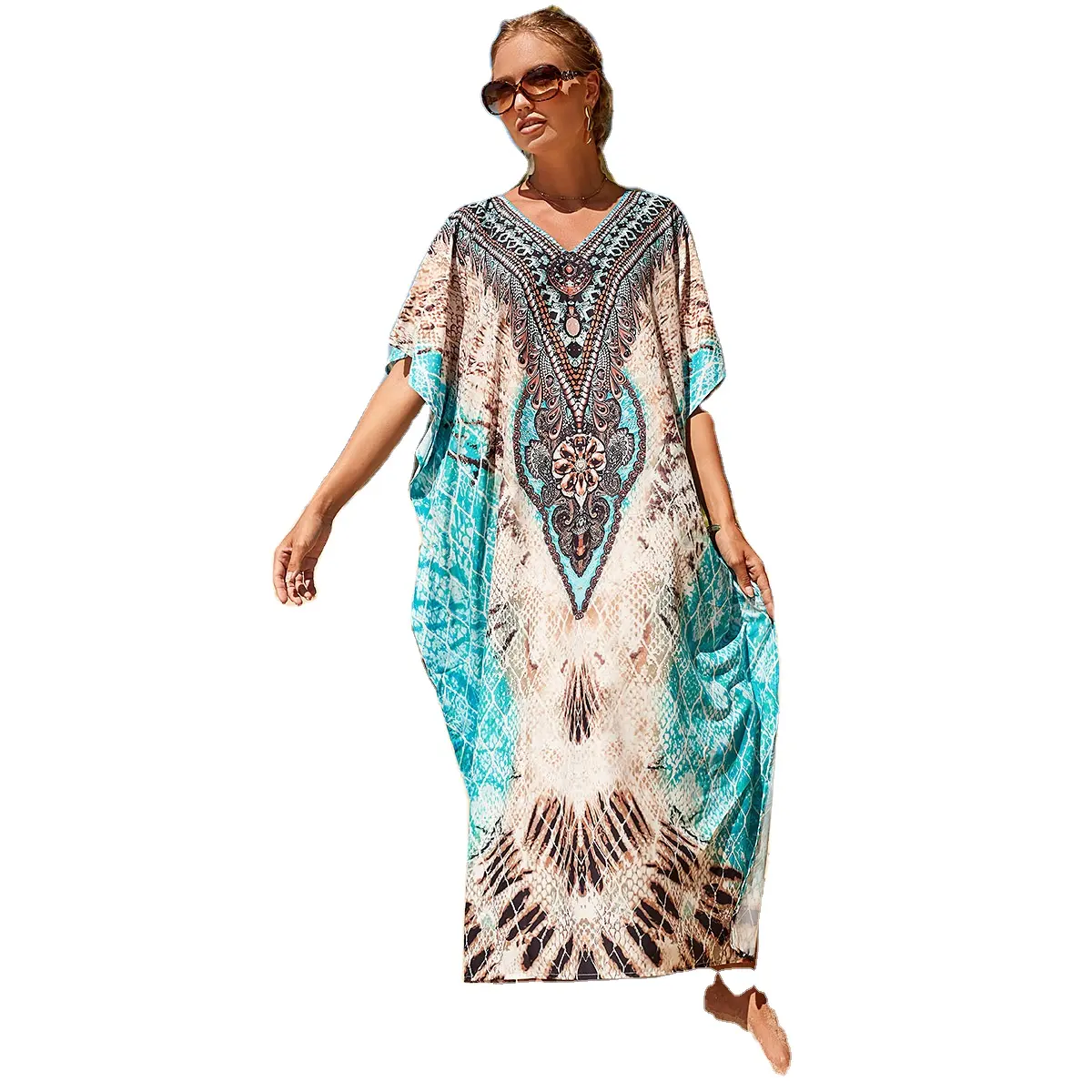 2024 Fashion Europe and the United States daily outdoor beach women's clothing dress party Bohemian dress