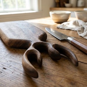 Planche à découper en bois fabriquée en Inde, artisanale, pour la cuisine quotidienne et le service, disponible au prix direct d'usine - Product Image 2