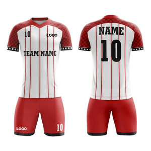 Conjunto de Uniforme de Fútbol Personalizado al por Mayor 2025, Transpirable, Ligero, de Secado Rápido, Manga Corta, para Equipos, Invierno - Product Image 2
