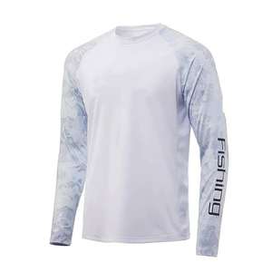 Nueva Camiseta de Pesca de Manga Larga con Protección Solar UPF 50+ para Hombre, Personalizable, MOQ Bajo, Última Moda, Gran Venta - Product Image 3