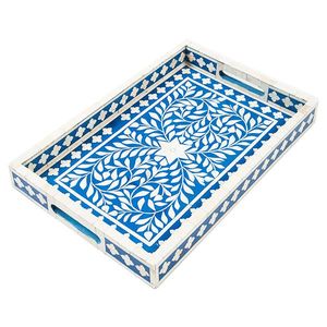 ถาดไม้เสิร์ฟลายดอกไม้ทำด้วยมือเป็นมิตรกับสิ่งแวดล้อมของตกแต่งบ้าน - Product Image 3