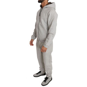 Combinaison de sport d'entraînement pour homme Ensemble 2 pièces avec logo personnalisé Combinaison de jogging technique Survêtement grande taille en polaire avec logo inversé technique imprimé - Product Image 2