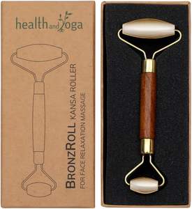 Rouleau facial Kansa Premium HealthAndYoga BronzeRoll pour un massage apaisant et une peau éclatante - Product Image 4