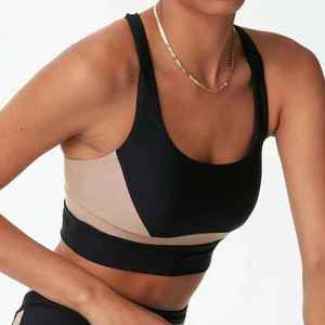 Soutien-gorge de sport sans couture pour femmes pour Gym Yoga Running High Impact Rembourré Antichoc Respirant Réglable Léger Doux Simple - Product Image 4