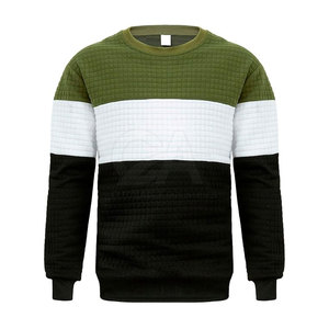 สเวตเชิ้ตสำหรับผู้ชายเสื้อสเวตเชิ้ตแบบบล็อกสีขนาดใหญ่ดีไซน์ไม่ซ้ำใคร - Product Image 3