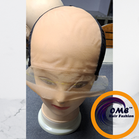 Topper de cheveux humains indiens Remy Mono Top avec dentelle frontale |   Perruque à nouer à la main, partie supérieure tissée à la machine, dos en dentelle monofilament noire/française