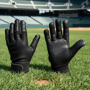 Gants de frappe de baseball professionnels personnalisés en gros d'usine, cuir souple durable, légers et respirants, service OEM ODM personnalisé - Product Image 2