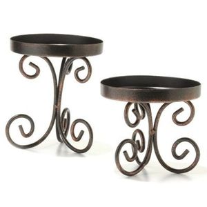 Ensemble de 3 supports à bougies en métal de différentes tailles, couleur noire, décoration, support à bougies à vendre - Product Image 6