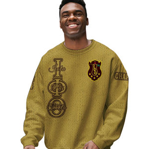 Iota Phi Theta 1963 grec vie pull en tricot Chenille lettre pull fraternité vêtements Premium acrylique vêtements - Product Image 4