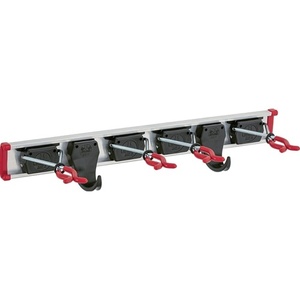 BRUNS 500 mm Aluminum Tool Holder with 2 Hooks and 4 Rails <b>Guide</b> Rail Length Hooks & Rails Product - Product Image 1