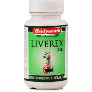 Baidyanath Liverex Tablet 100 Tabletas Suministro de atención médica Ayurvédica eficaz para mejorar la salud del hígado - Product Image 1