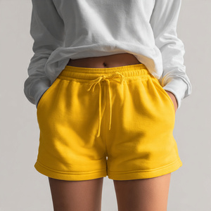 Pantalones cortos de lana de invierno de alta calidad para mujer, pantalones cortos para correr, ropa de calle de invierno para mujer, pantalones cortos de lana con cordón en la cintura para mujer - Product Image 1