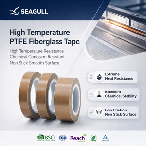 Ruban adhésif en silicone résistant <span class=keywords><strong>à</strong></span> la chaleur en tissu de fibre de verre PTFE haute température pour l'isolation des scelleuses <span class=keywords><strong>à</strong></span> impulsions - Product Image 1