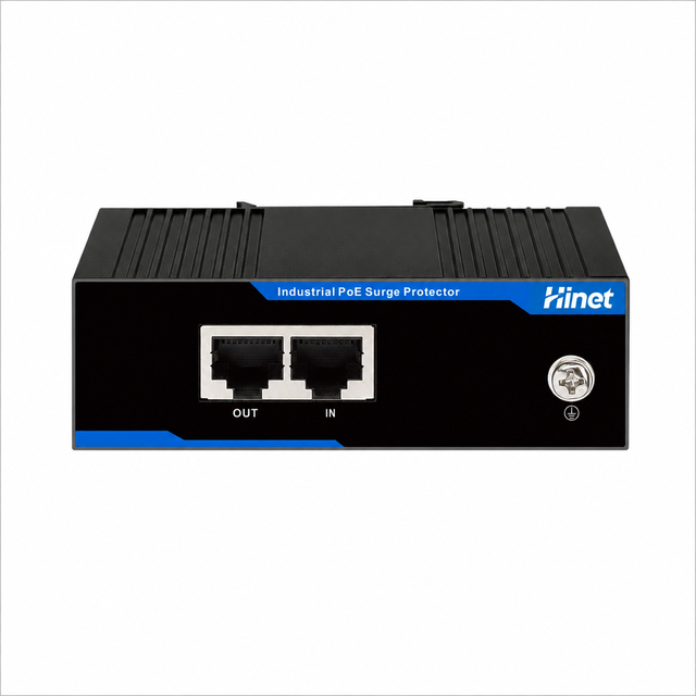 Industrial PoE Surge Protector 6KV Gigabit Ethernet DIN Rail Lightning Protection Device IPV201-6KV