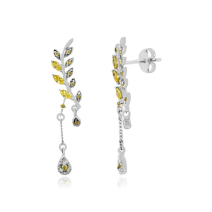 Pendientes de plata de ley 925 con circonita blanca, estilo nieve, para mujer, joyería de moda, precio económico, regalos promocionales - Product Image 4