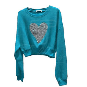 Venta al por mayor de sudadera elegante para las mujeres básicas de algodón mezclado Premium cómodo Rhinestone sudaderas para hombres y mujeres - Product Image 3