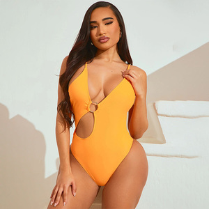 ผู้หญิงชุดว่ายน้ํา One Piece เซ็กซี่กลวงออกผ้าสบายชายหาดสระว่ายน้ําแฟชั่นชุดว่ายน้ํา One Piece เอวสูง - Product Image 4