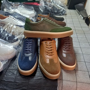 Zapatos de cuero genuino para hombre, zapatillas informales con cordones, suela de goma suave, para uso diario en primavera - Product Image 6