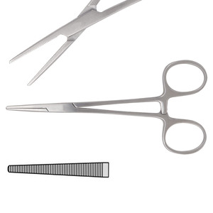 Pinzas Hemostáticas Profesionales de Alta Calidad para Arterias Alis, 10 Pulgadas, Rectas, de Acero Inoxidable, Instrumentos Quirúrgicos con Certificación CE - Product Image 1