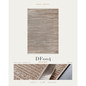 พรมอะคริลิคขายส่ง DEFNE DF004 สีน้ำตาล พรมตุรกีทอมือสำหรับห้องนั่งเล่น โครงการโรงแรม - Product Image 2