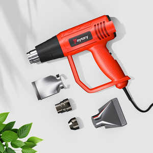 Pistola de Aire Caliente Profesional de 2000W con Doble Temperatura, Grado Industrial, Protección Contra Sobrecarga, 4 Boquillas, 60C-600C - Product Image 2