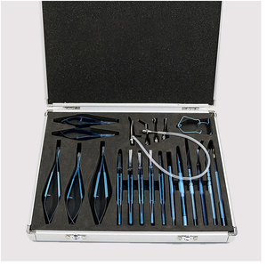 Kit de herramientas microquirúrgicas oftálmicas profesionales Fuente de alimentación manual Juego de instrumentos de cirugía ocular con caja de aluminio - Product Image 4
