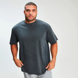 Camiseta de Verano con Estampado Gráfico Personalizado, Estilo Urbano Vintage, 250GSM, Talla Grande, Lavado Ácido, 100% Algodón, Gruesa, Antiarrugas, Manga Corta - Product Image 3