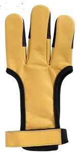 OEM chico tiro con arco guantes arco dedo lengüeta cuero recurvo americano caza arco mano guardia proteger dedo tiro con arco guantes proveedor - Product Image 3