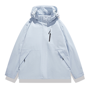 OEM personalizado ligero de gran tamaño Softshell poliéster nailon hombres chaqueta tejida All-Print cortavientos capucha sublimación All-Over - Product Image 1