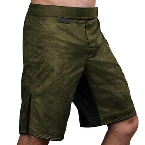 Gran oferta de pantalones cortos MMA para entrenamiento de Muay Thai Grappling, Color negro liso, logotipo personalizado, nueva ropa de artes marciales, pantalones cortos de entrenamiento - Product Image 1