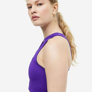 Venta al por mayor nuevo estilo 90% poliéster 10% Spandex correr Yoga Sujetador deportivo gimnasio ropa de entrenamiento desgaste - Product Image 3