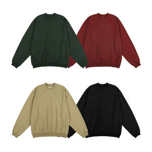 Sudaderas de algodón 100% de gran tamaño personalizadas para ropa de calle de invierno sudaderas bordadas - Product Image 1