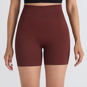 Nuevo 2025 OEM Impact pantalones cortos para mujer, sin costuras, cintura alta Fitness Yoga Shorts Mujer Ropa deportiva Pantalones cortos de gimnasio - Product Image 1