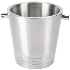 Seau à vin à Double paroi personnalisable en acier inoxydable ou refroidisseurs à Champagne pour les fêtes intérieures et extérieures - Product Image 1