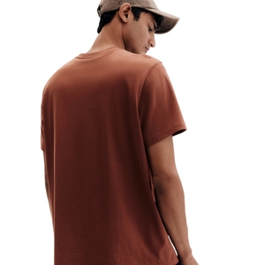 Meilleure vente O-cou plaine T-Shirts 100% coton coupe régulière 200GSM poids lourd vierge T-shirts Logo personnalisé acceptable quantité minimale de commande 2 pièces - Product Image 4