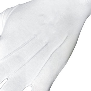 ถุงมือปักลายสีขาวสำหรับงานพิธีการ ทำความสะอาด งานรักษาความปลอดภัย  แบบสวม  สำหรับผู้หญิงและผู้ชาย  พร้อมโลโก้สั่งทำ - Product Image 2