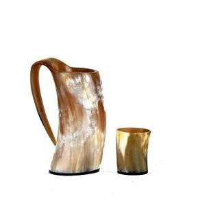 Offre Spéciale : Tasse en Corne Personnalisée – Magnifiquement Courbée avec Support, Idéale pour Boire et Souffler (Style Viking) - Product Image 2