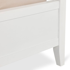 Cerdeña King-Size Poster Bed, Cajón de madera de teca blanca Cama Muebles de habitación Madera de mango macizo Caoba 081042 - Product Image 3