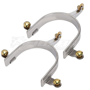 Espuelas para montar a caballo Suministro de fábrica Color personalizado y logotipo disponible para marcas ecuestres Espuelas para montar a caballo - Product Image 1