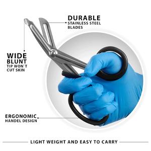 Ensemble de 11 pièces de ciseaux de traumatologie EMT ultra-affûtés + ciseaux à pansements Lister de 5,5 pouces, poignée ergonomique, prise en main confortable, certifié CE. - Product Image 4
