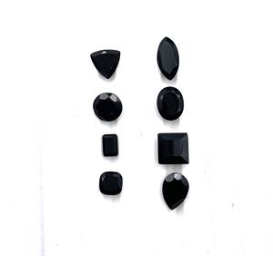 Lote de Piedras Preciosas Sueltas de Ónice Negro Natural, Corte Mixto, 5-8*12 MM, 100 CT, para Joyería - Product Image 1