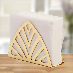 Porte-serviettes en métal fini noir pour décorations de table à manger à la maison Porte-serviettes faits à la main - Product Image 5